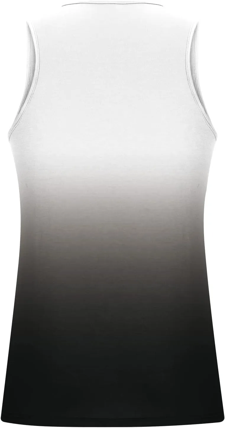 Muscularfit Beach Tank Tops for Men Summer Fashion Sleeveless Gradient Color Muscle Basic T Shirts Casual Loose Pullover Tops