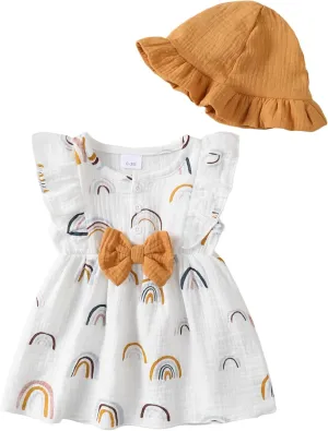 Newborn Baby Girl Clothes Cotton Linen Dresses Infant Casual Sundress Playwear Summer Toddler Girl White Dress