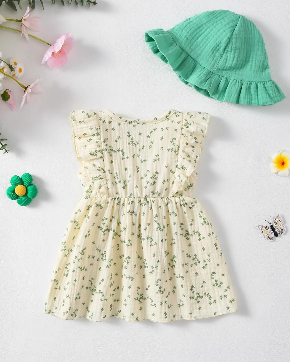 Newborn Baby Girl Clothes Cotton Linen Dresses Infant Casual Sundress Playwear Summer Toddler Girl White Dress