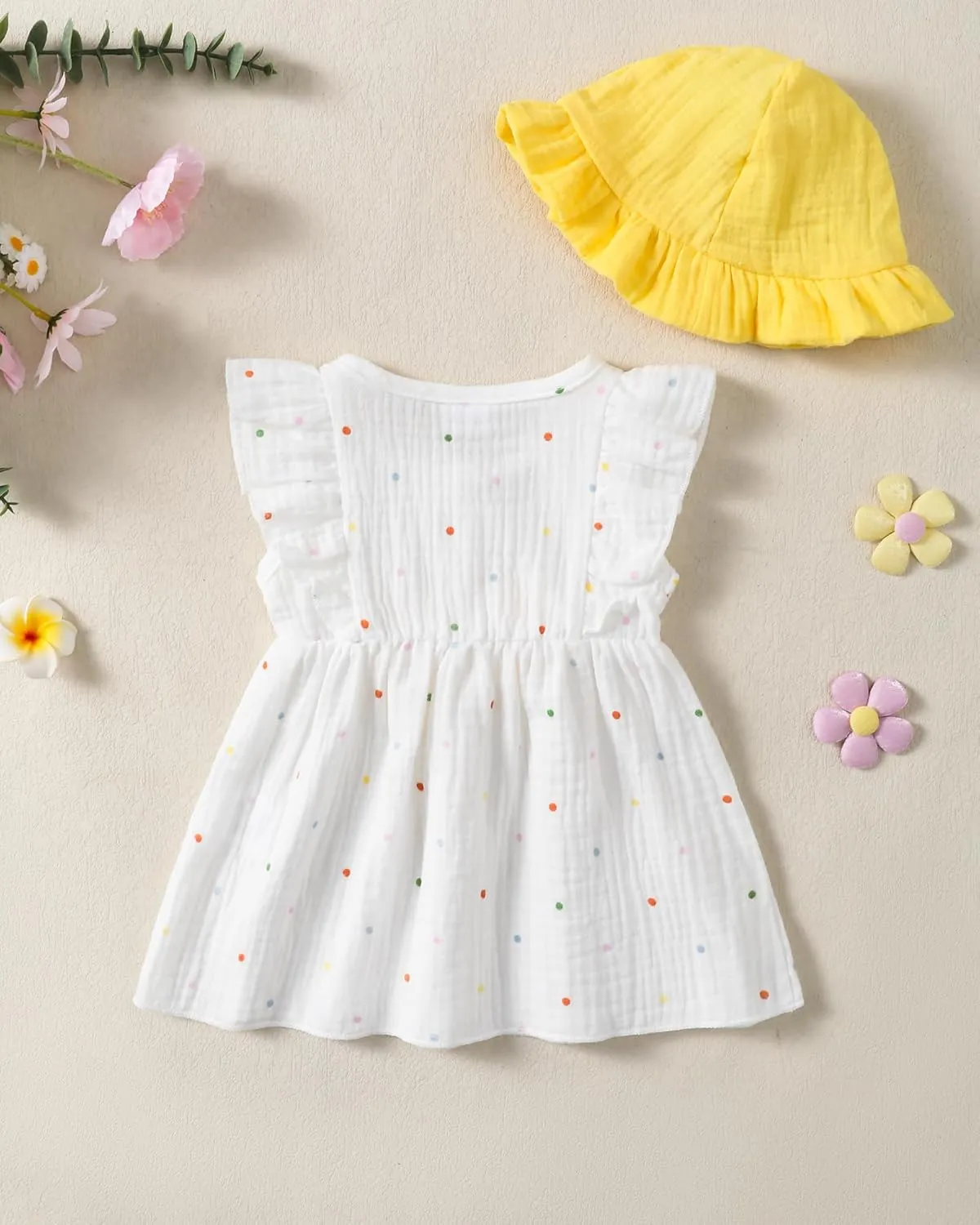 Newborn Baby Girl Clothes Cotton Linen Dresses Infant Casual Sundress Playwear Summer Toddler Girl White Dress