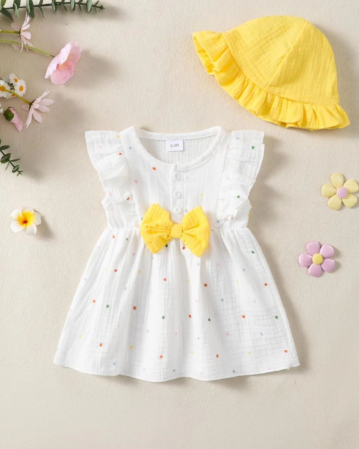 Newborn Baby Girl Clothes Cotton Linen Dresses Infant Casual Sundress Playwear Summer Toddler Girl White Dress