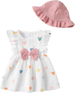 Newborn Baby Girl Clothes Cotton Linen Dresses Infant Casual Sundress Playwear Summer Toddler Girl White Dress