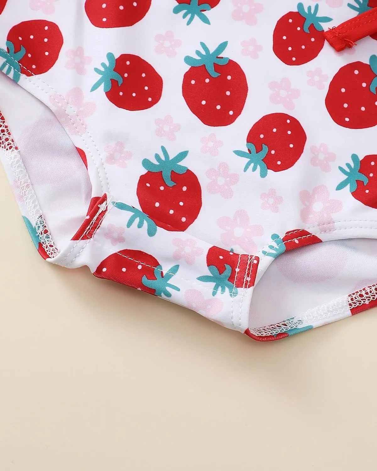 Newborn Baby Girl Swimsuit Toddler Bathing Suit One Piece Ruffle Short Sleeve Baby Swim Suit Infant Swimwear