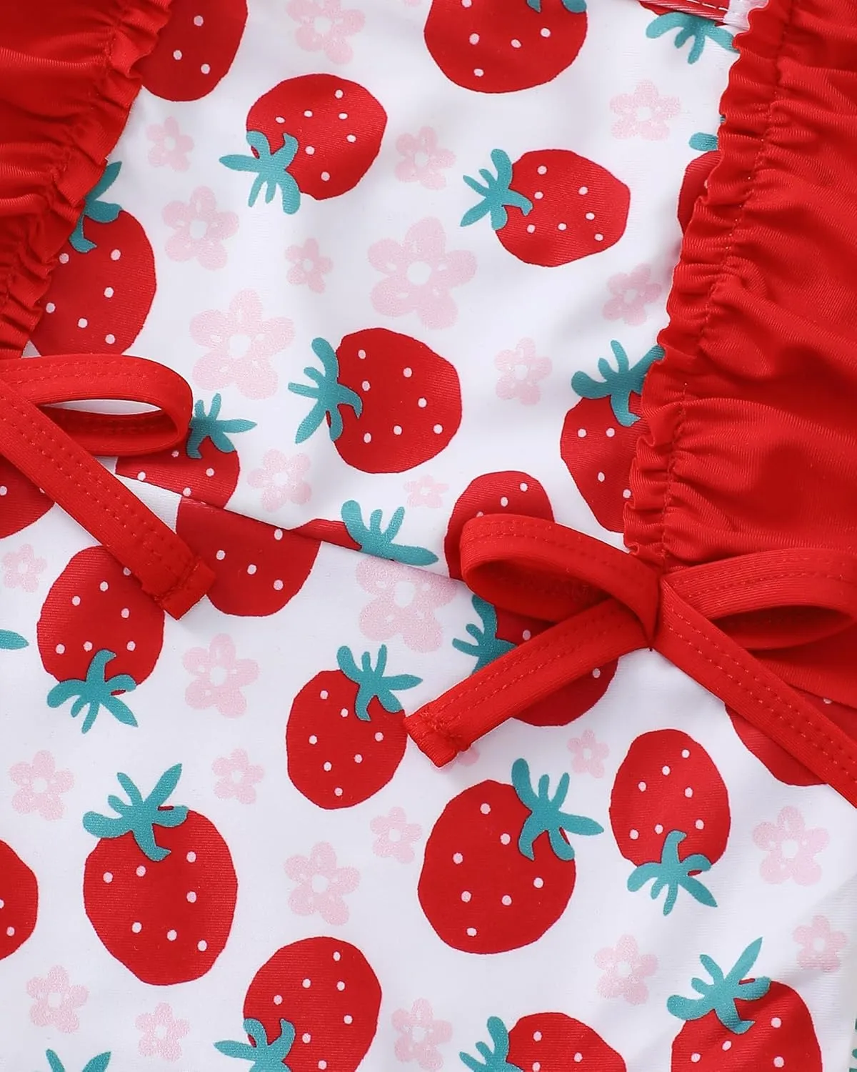 Newborn Baby Girl Swimsuit Toddler Bathing Suit One Piece Ruffle Short Sleeve Baby Swim Suit Infant Swimwear
