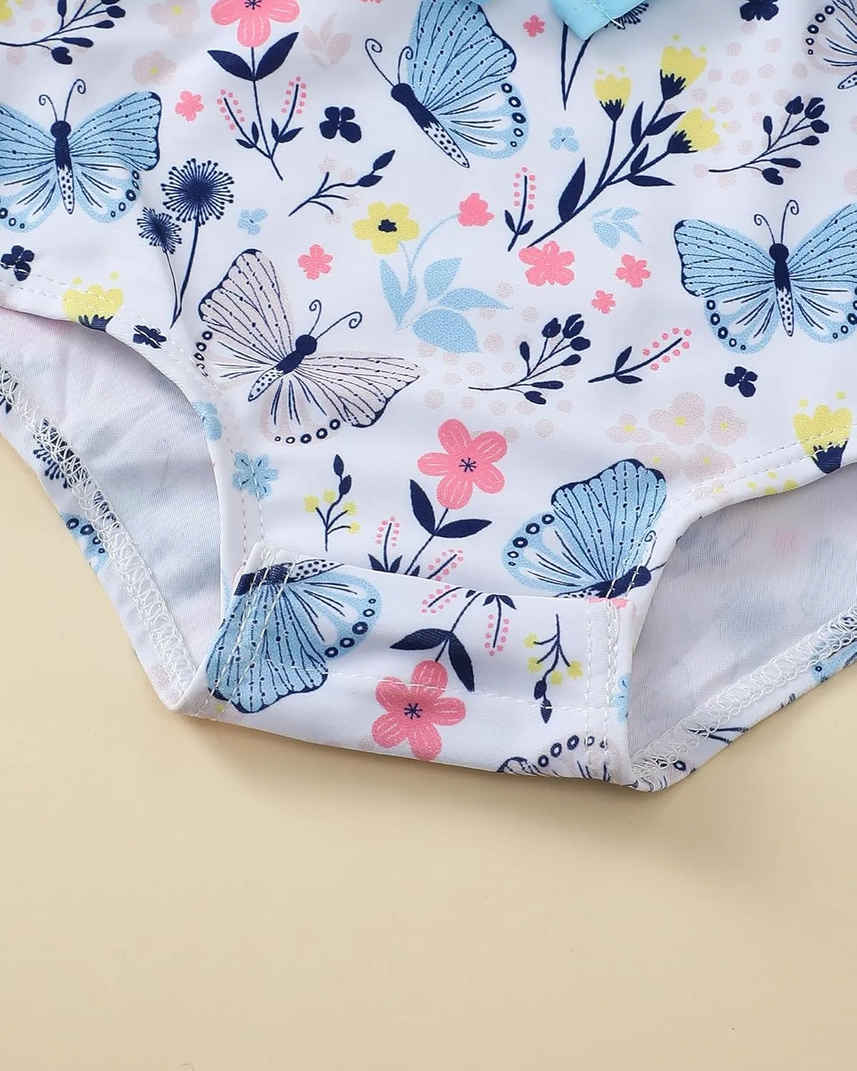 Newborn Baby Girl Swimsuit Toddler Bathing Suit One Piece Ruffle Short Sleeve Baby Swim Suit Infant Swimwear