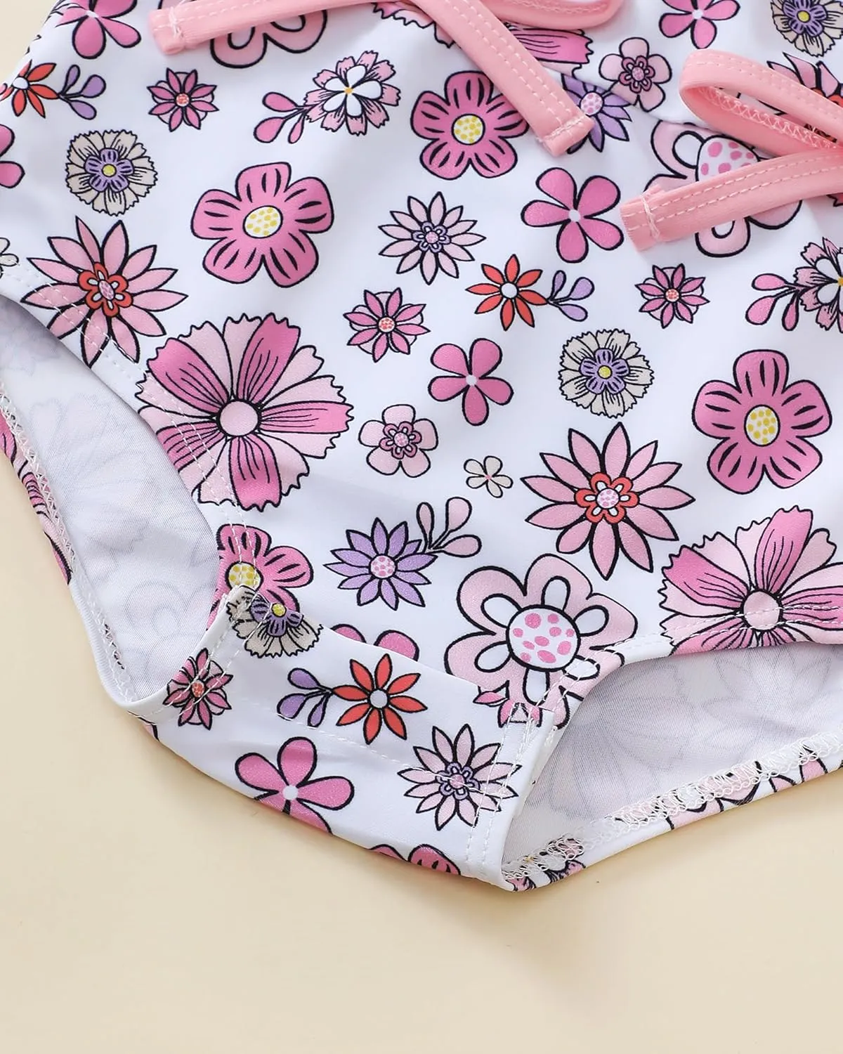 Newborn Baby Girl Swimsuit Toddler Bathing Suit One Piece Ruffle Short Sleeve Baby Swim Suit Infant Swimwear