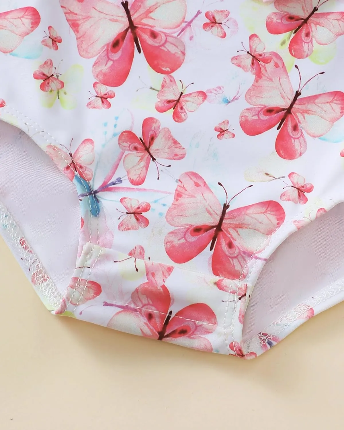 Newborn Baby Girl Swimsuit Toddler Bathing Suit One Piece Ruffle Short Sleeve Baby Swim Suit Infant Swimwear