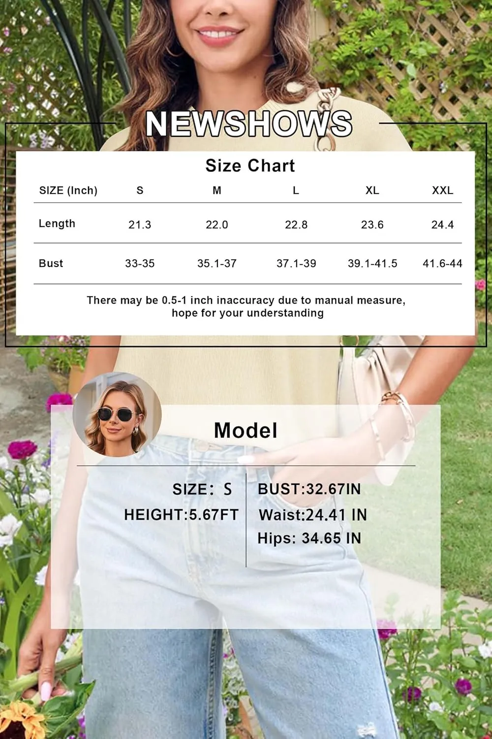 Newshows Womens 2024 Summer Tops Spring Sweater Vest Cap Sleeve Crewneck Business Casual Outfits Knit Dressy Shirts Trendy