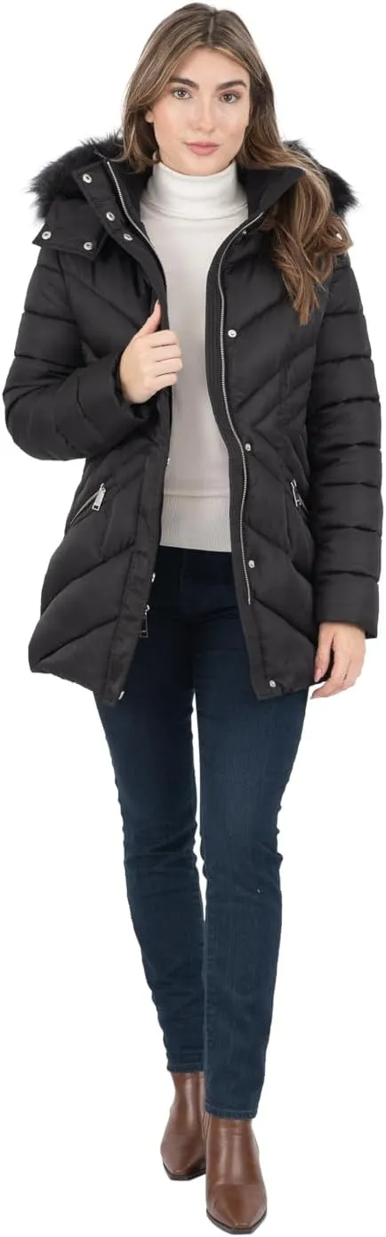 Nine West Women's Faux Down Coat