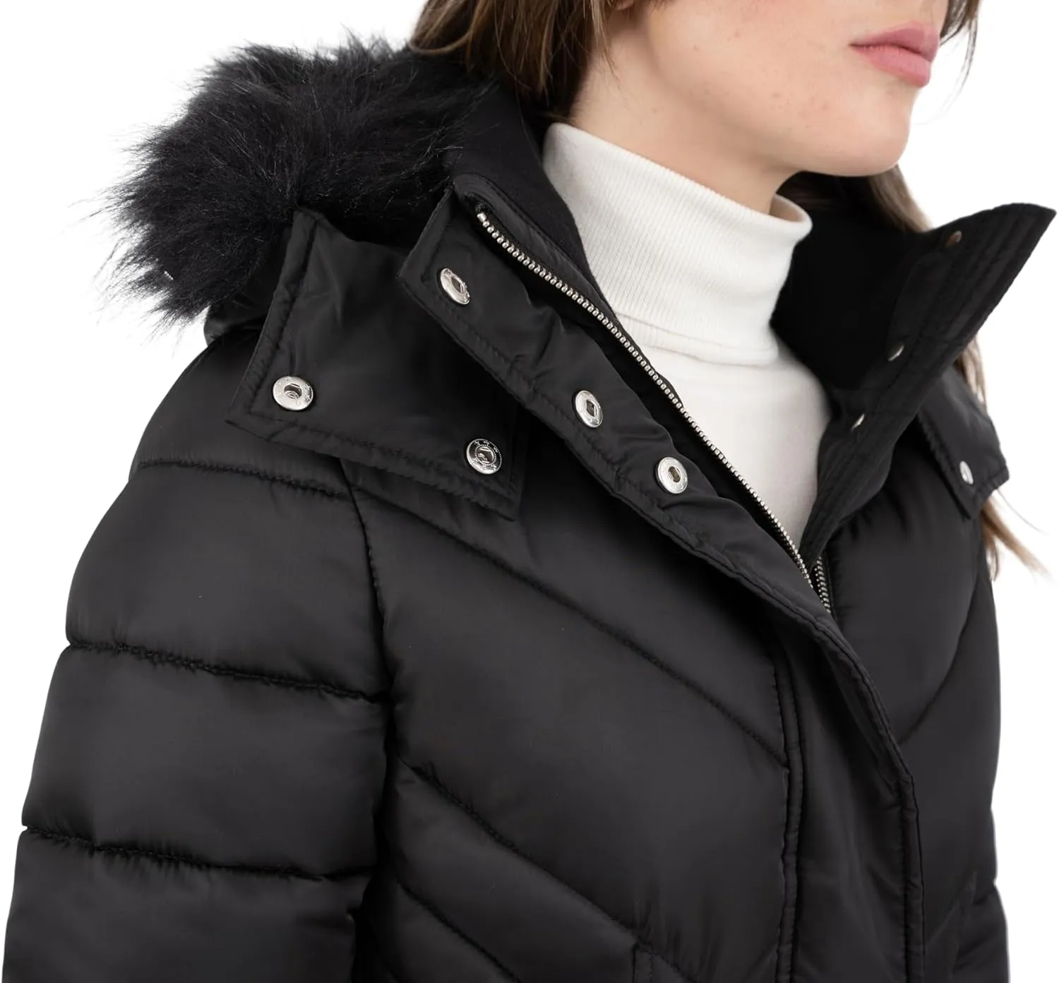 Nine West Women's Faux Down Coat