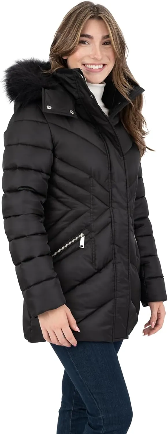 Nine West Women's Faux Down Coat