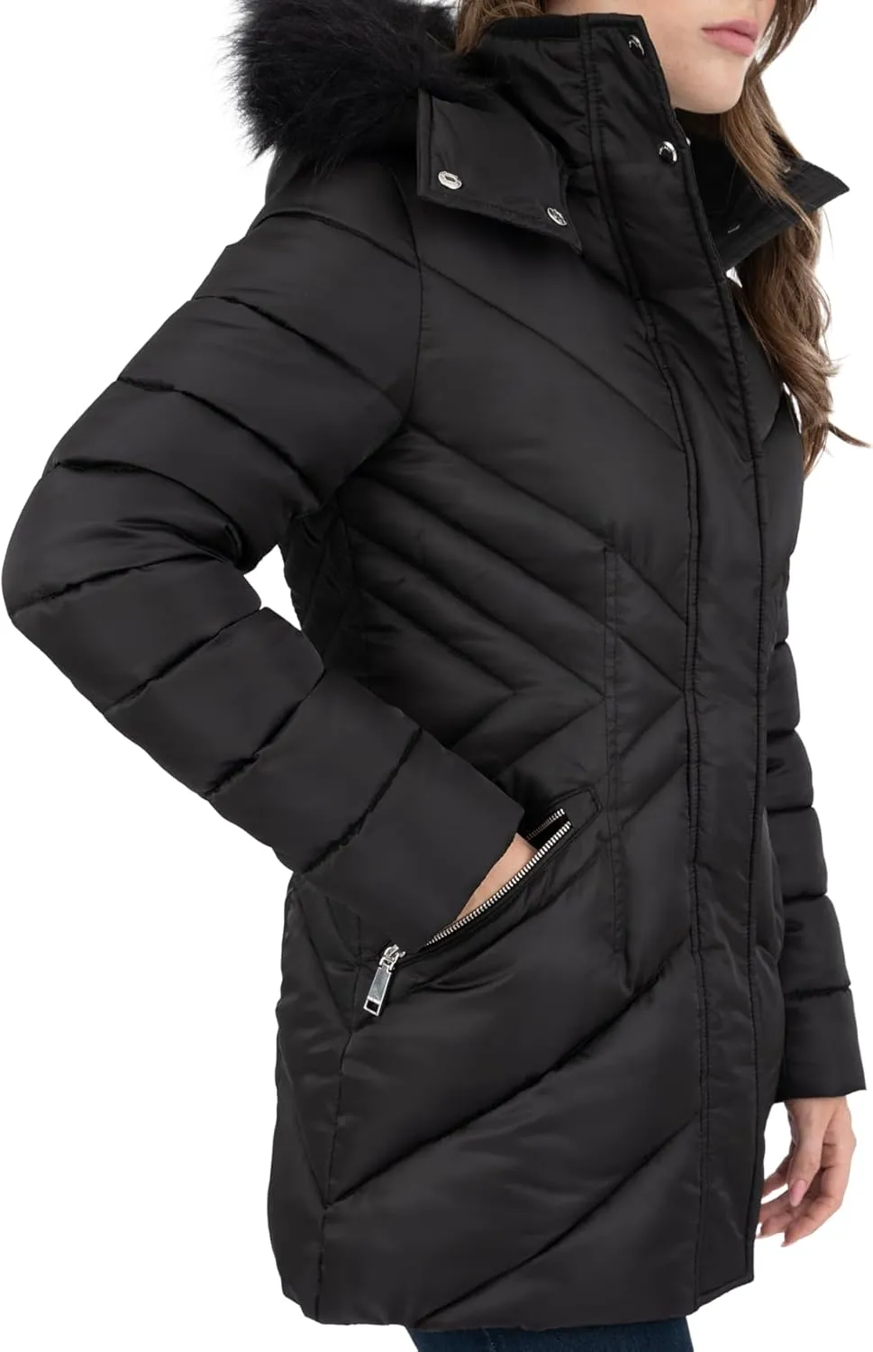 Nine West Women's Faux Down Coat