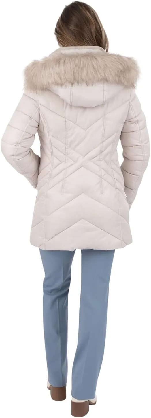 Nine West Women's Faux Down Coat