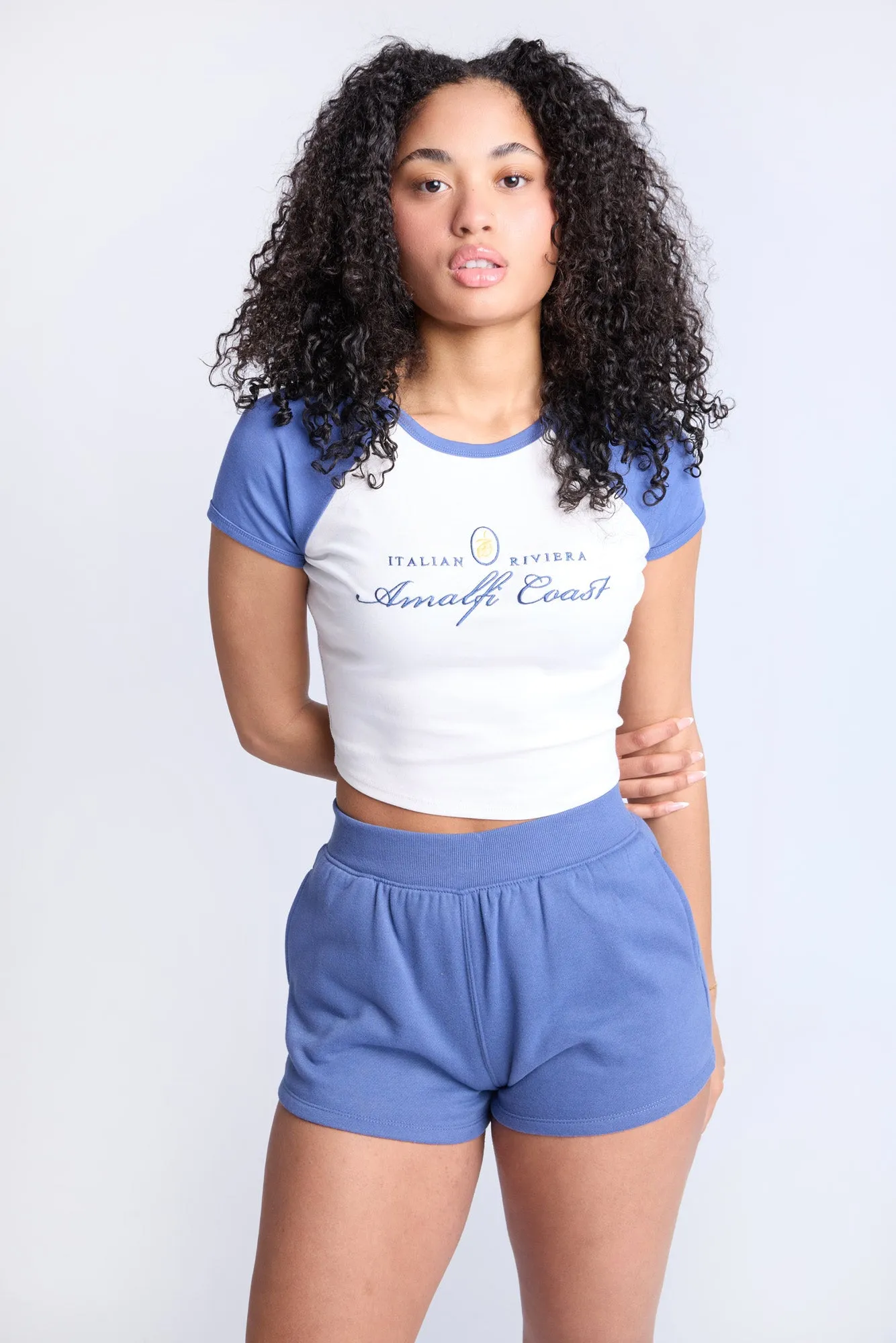 Ribbed Knit Pull-On Shorts