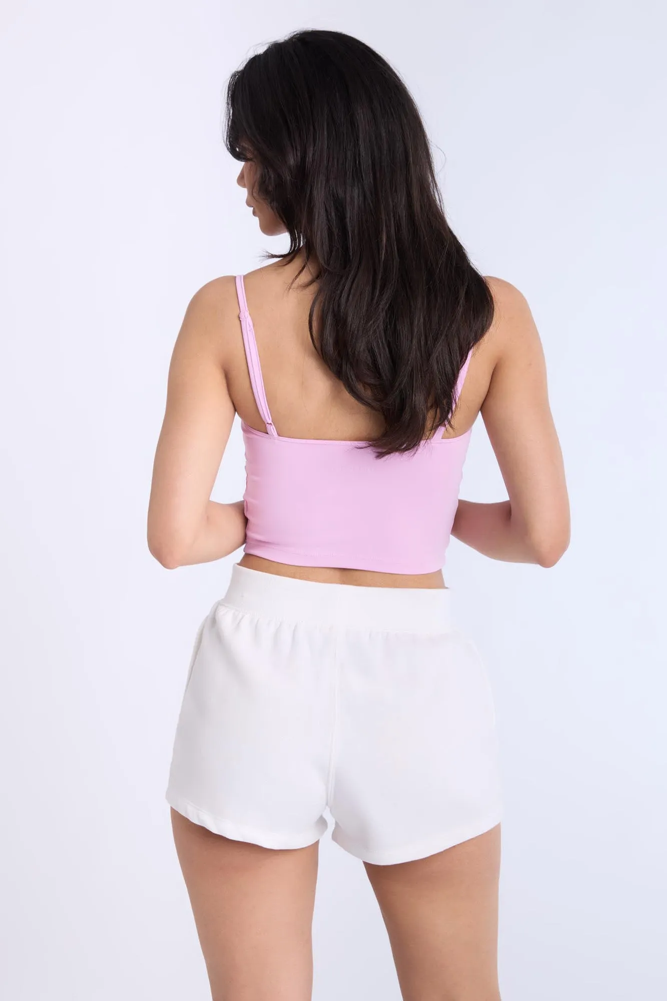 Ribbed Knit Pull-On Shorts