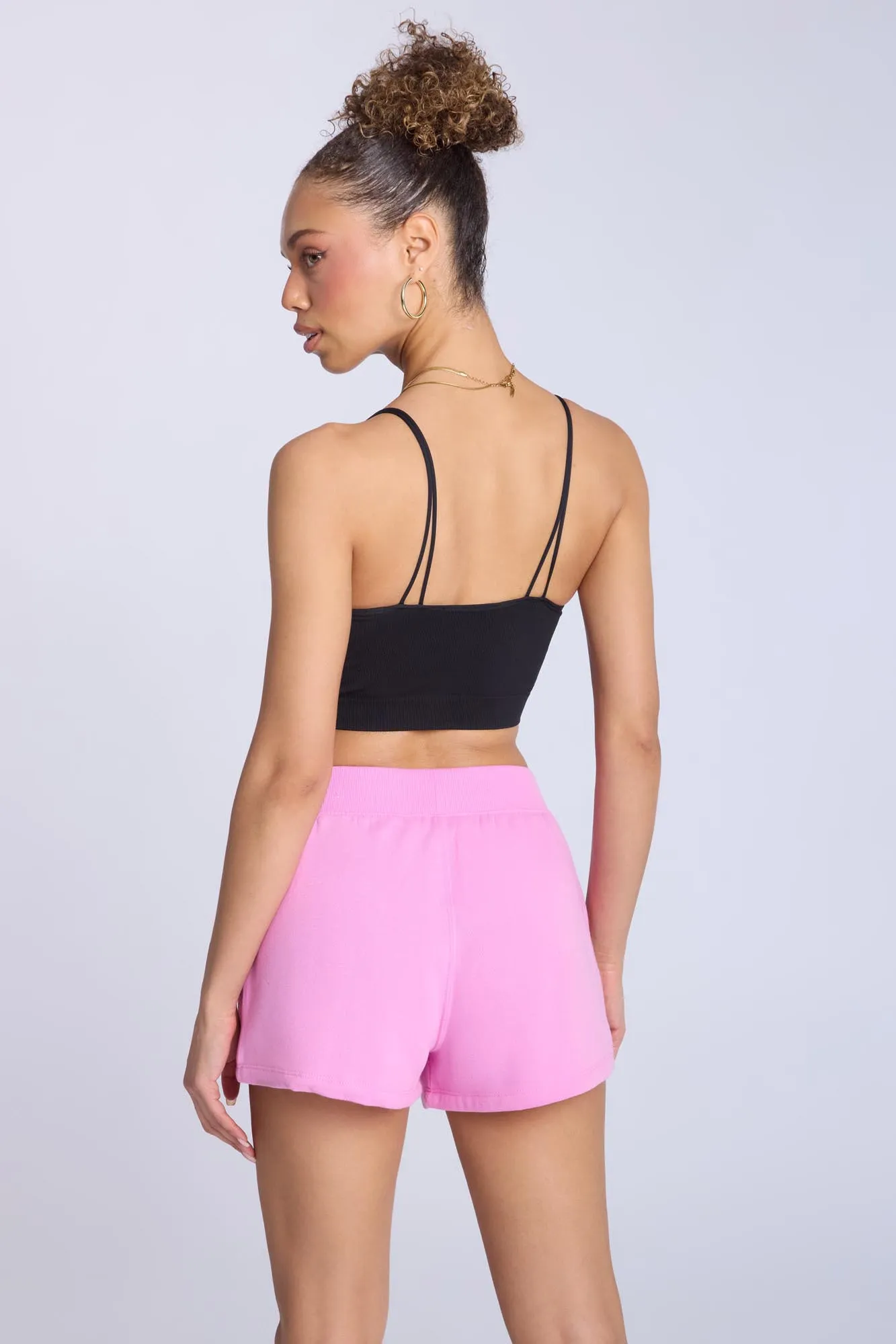 Ribbed Knit Pull-On Shorts