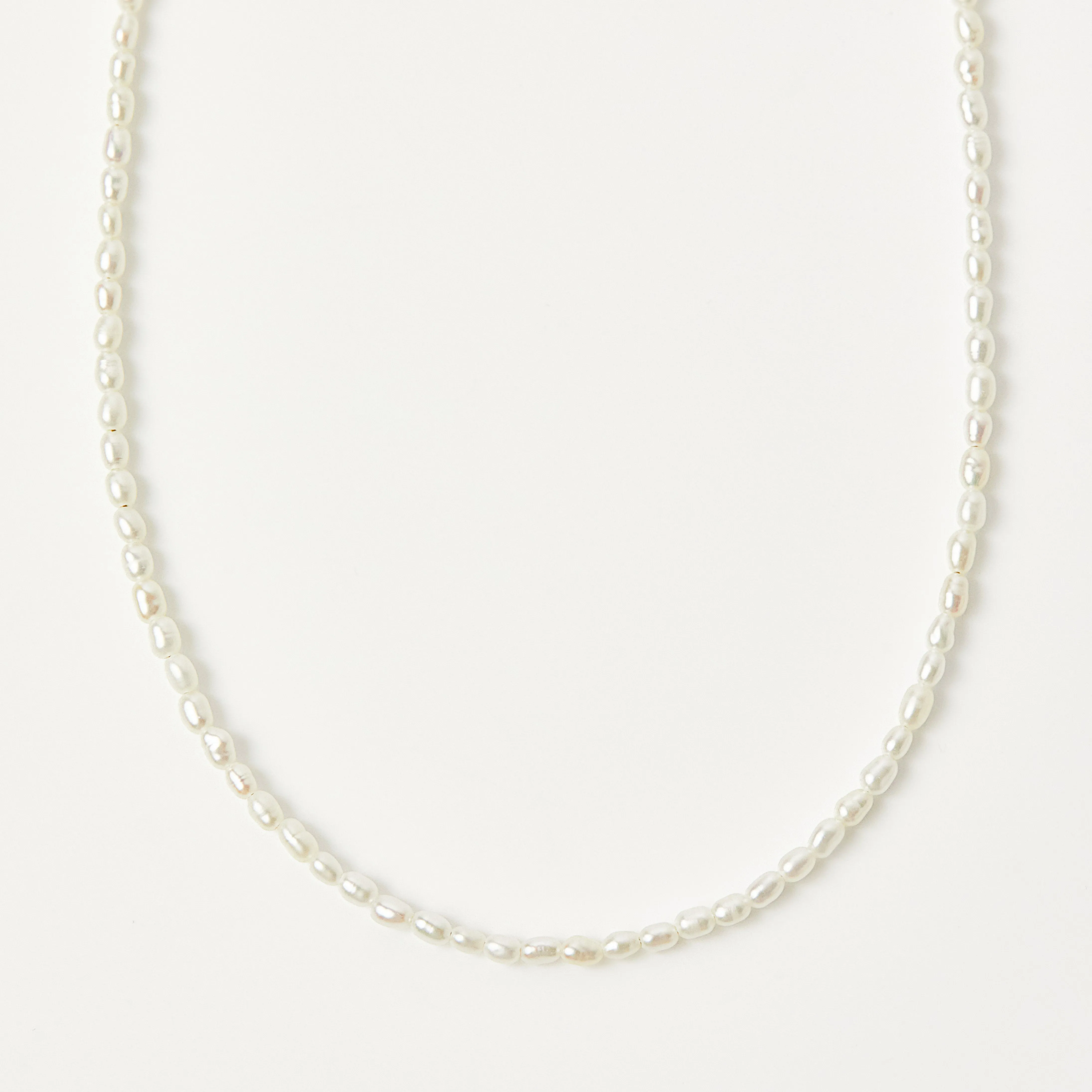 Rice Pearl Beaded Necklace