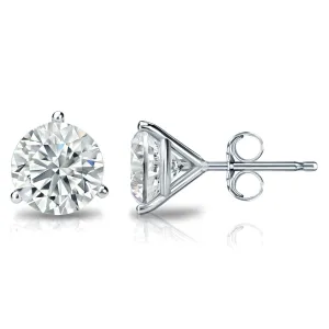 Round Diamond Martini Setting Studs 0.25CT