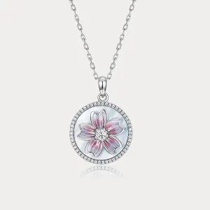 Sakura Silver Necklace