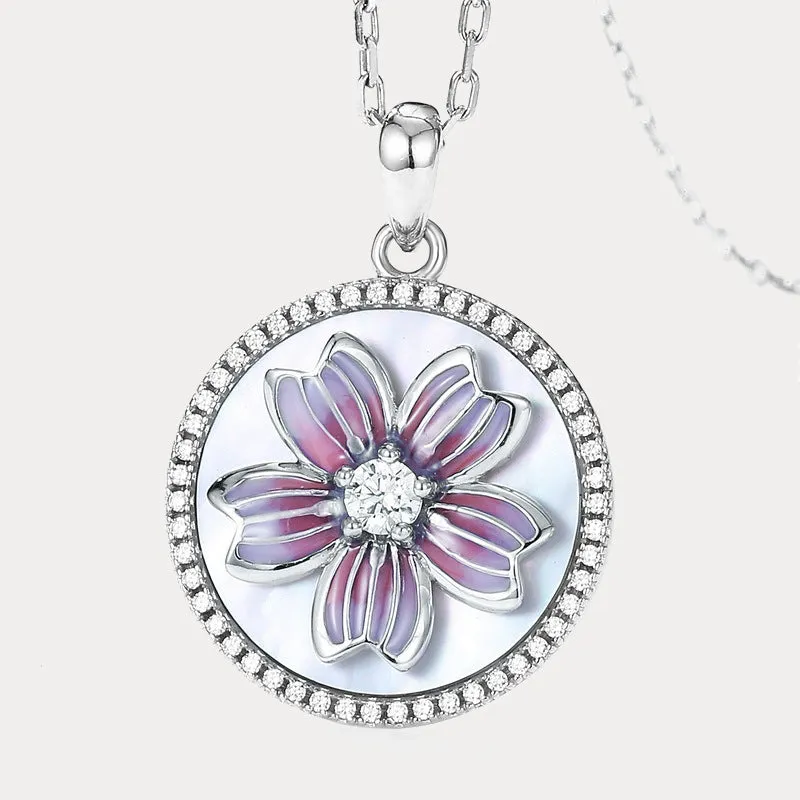 Sakura Silver Necklace