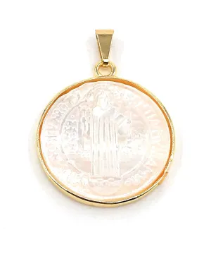 San Benito Shell Medal 18K Gold Plated