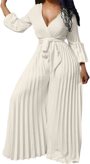 Sexy Jumpsuits for Women Dressy Elegant V Neck Jumper Plus Size Formal Wedding Guest Cocktail Party Romper