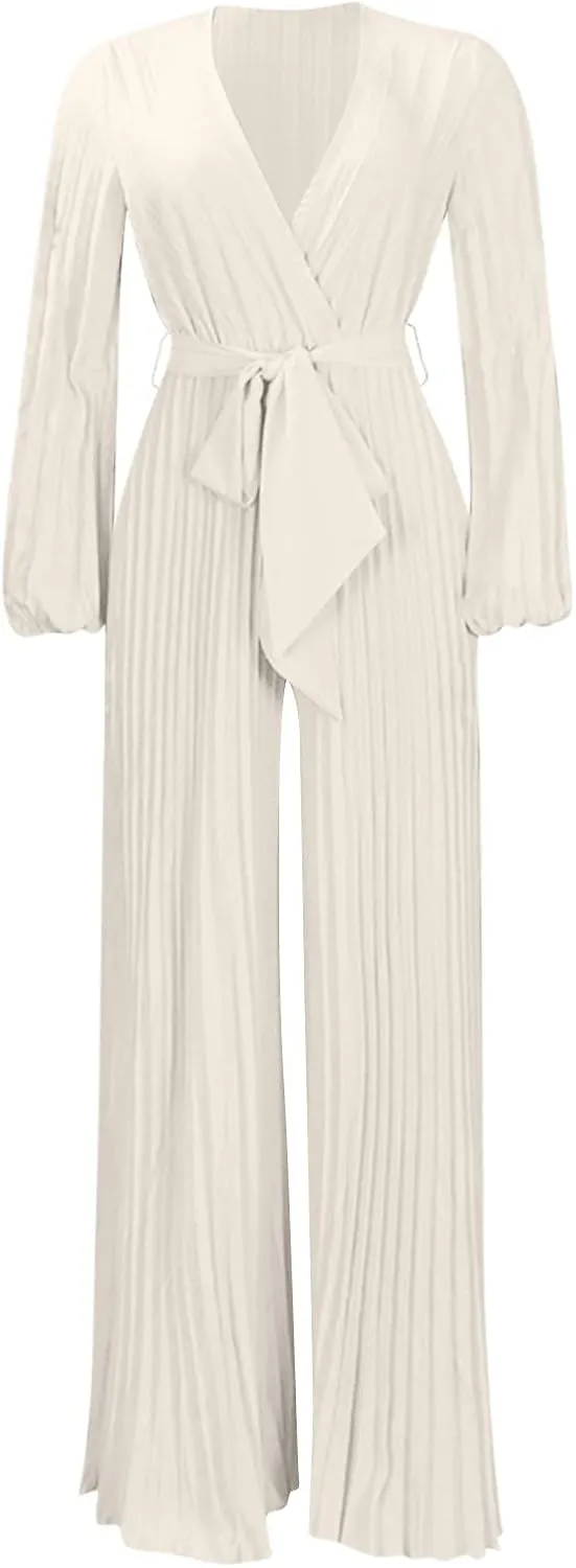 Sexy Jumpsuits for Women Dressy Elegant V Neck Jumper Plus Size Formal Wedding Guest Cocktail Party Romper