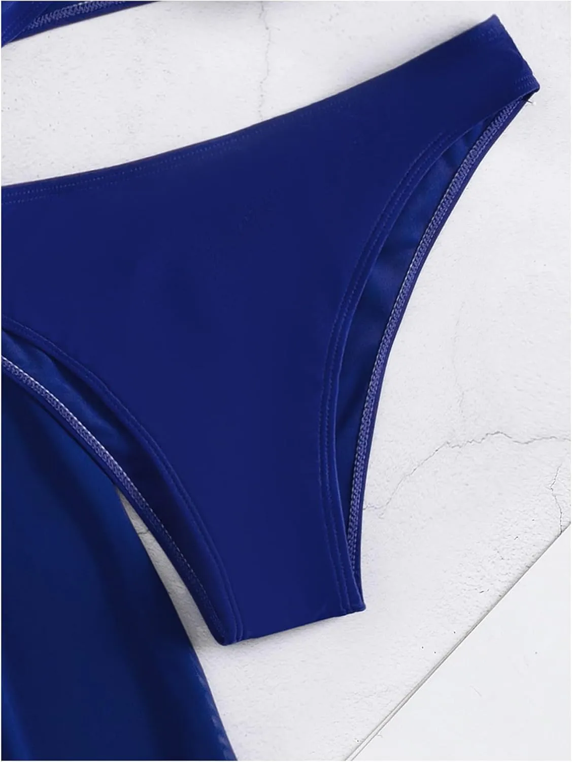 SOLY HUX Women's 3 Piece Swimsuit Bandeau Bikini Sets Bathing Suit with Cover Up Pants