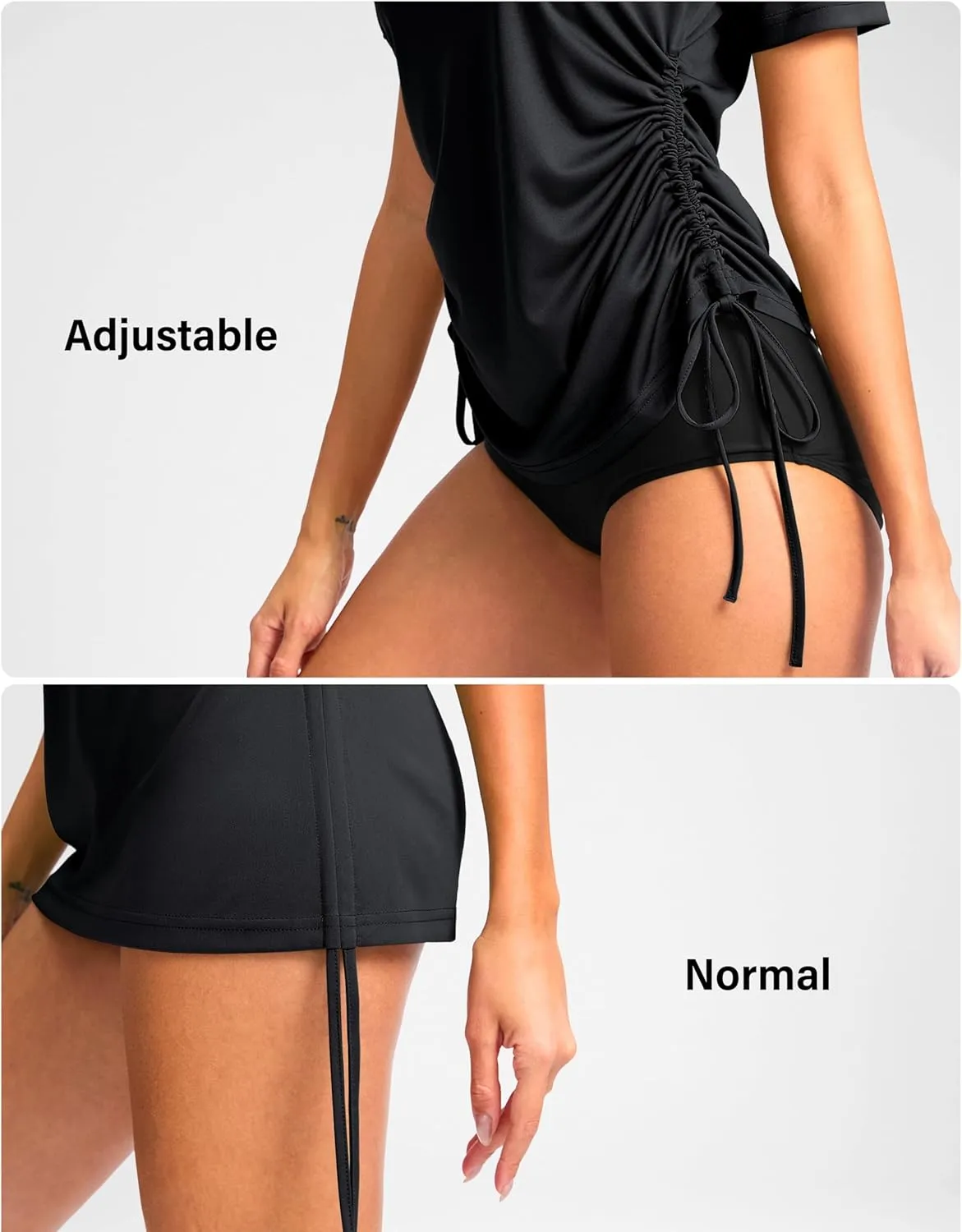 Soothfeel Women's Swim Shirt UPF 50  Short Sleeve Rash Guard SPF UV Sun Protection Swimming Swimsuit Bathing Suit Top Only