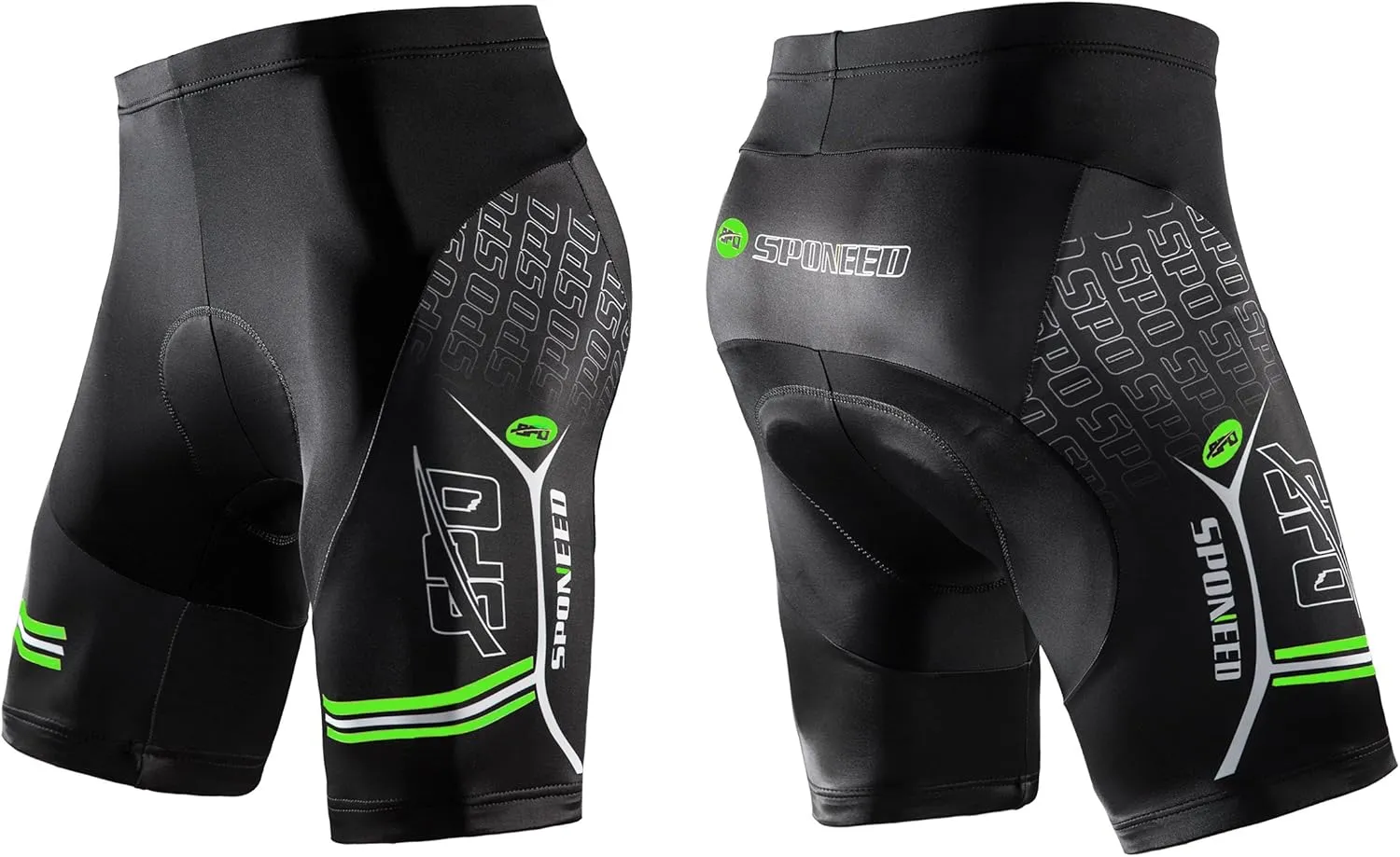 sponeed Men Bike Shorts Cushioned Biking Wear Gear Road Cycling Bottoms