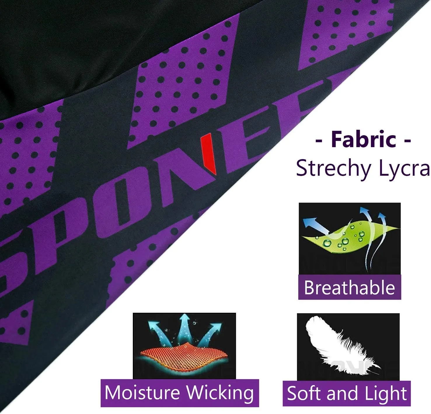sponeed Men Bike Shorts Cushioned Biking Wear Gear Road Cycling Bottoms