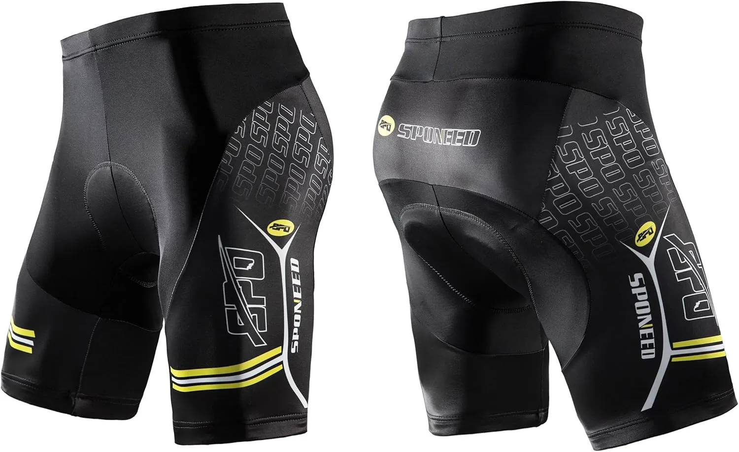 sponeed Men Bike Shorts Cushioned Biking Wear Gear Road Cycling Bottoms