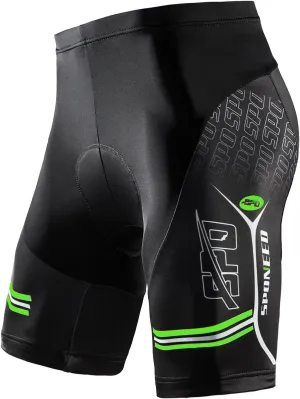 sponeed Men Bike Shorts Cushioned Biking Wear Gear Road Cycling Bottoms