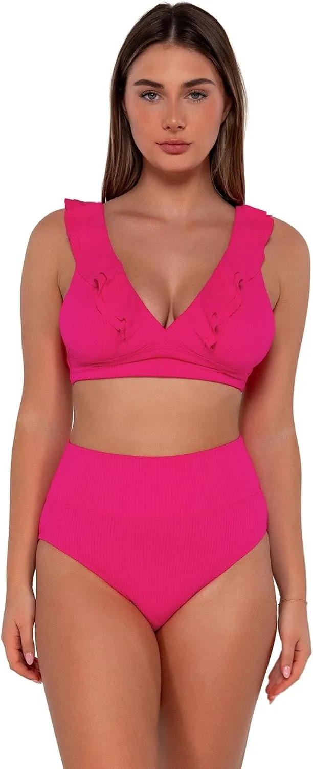 Sunsets Women's Standard Hannah Foldover High Waist Swimsuit Bikini Bottom
