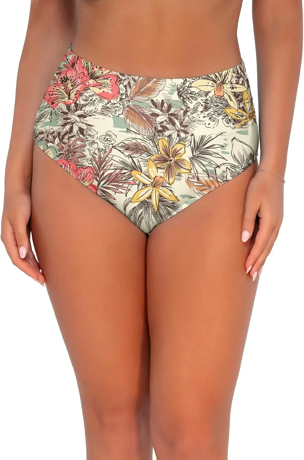 Sunsets Women's Standard Hannah Foldover High Waist Swimsuit Bikini Bottom