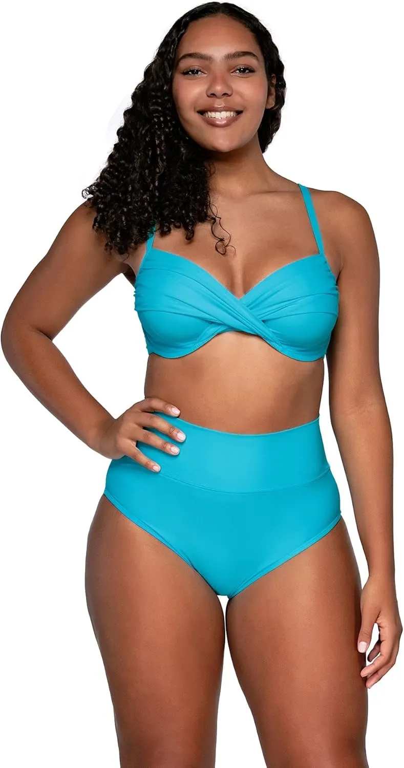 Sunsets Women's Standard Hannah Foldover High Waist Swimsuit Bikini Bottom