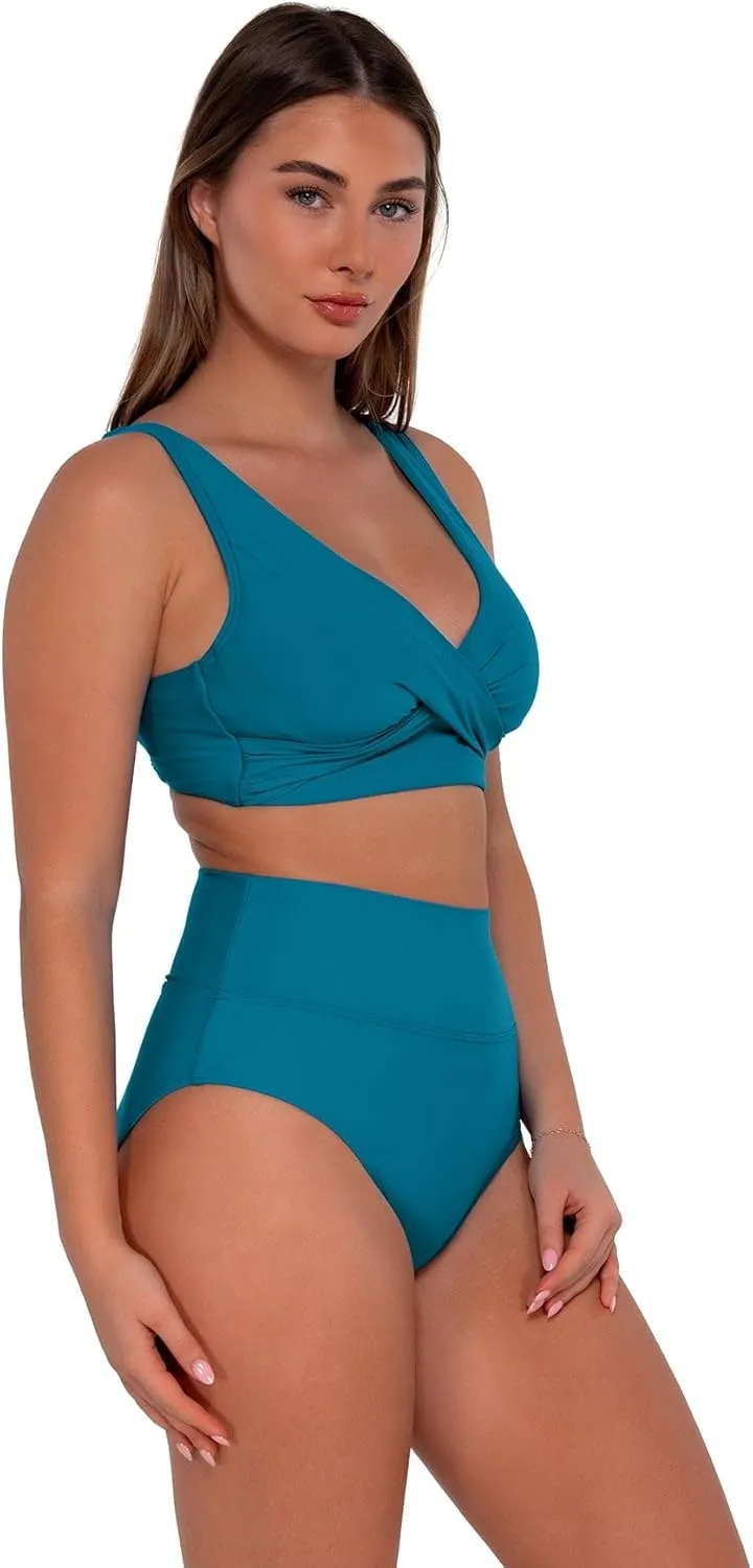 Sunsets Women's Standard Hannah Foldover High Waist Swimsuit Bikini Bottom