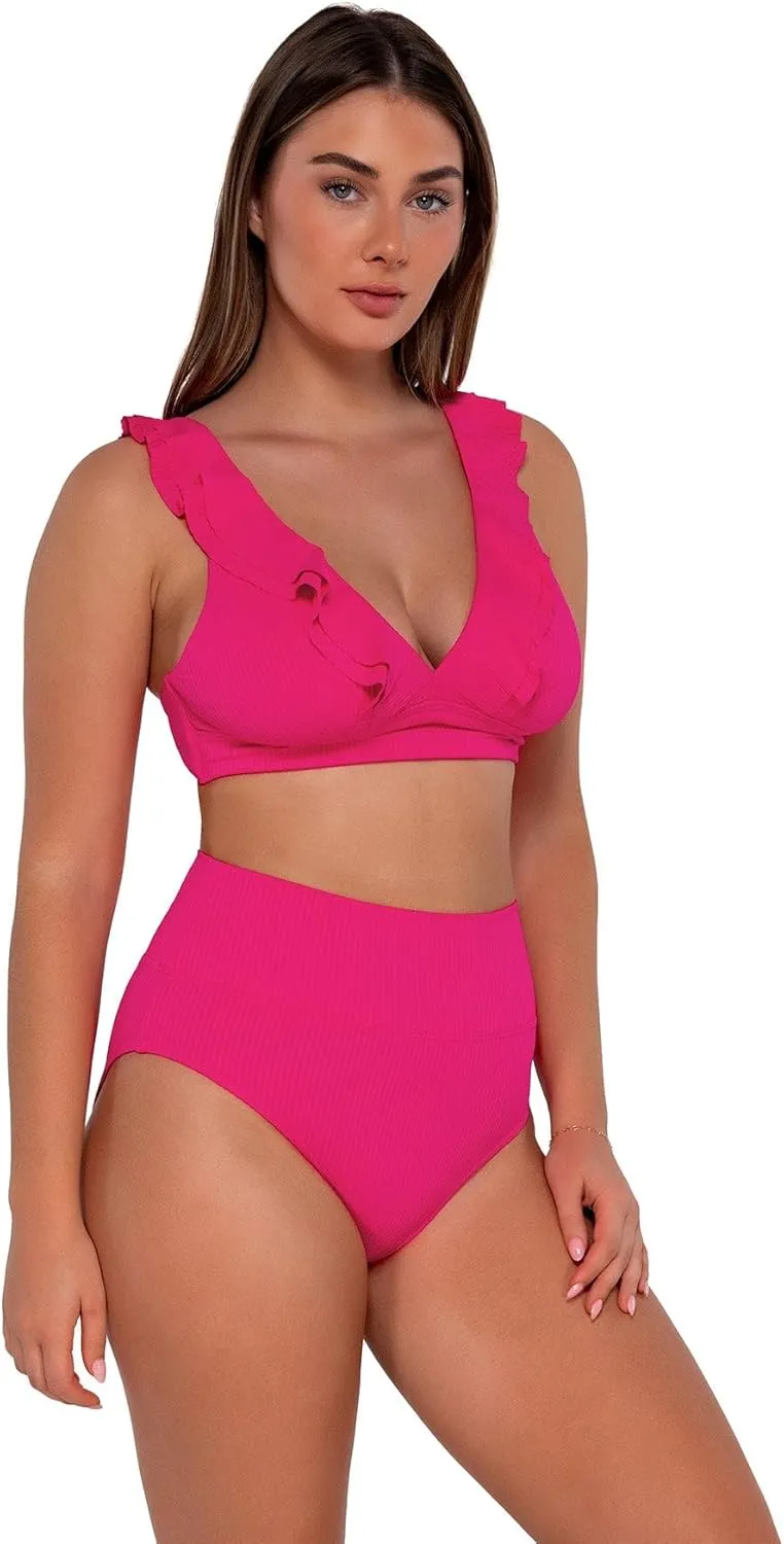 Sunsets Women's Standard Hannah Foldover High Waist Swimsuit Bikini Bottom
