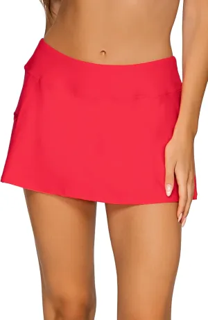 Sunsets Women's Standard Sporty Swim Skirt Swimsuit Bottom with Inner Shorts