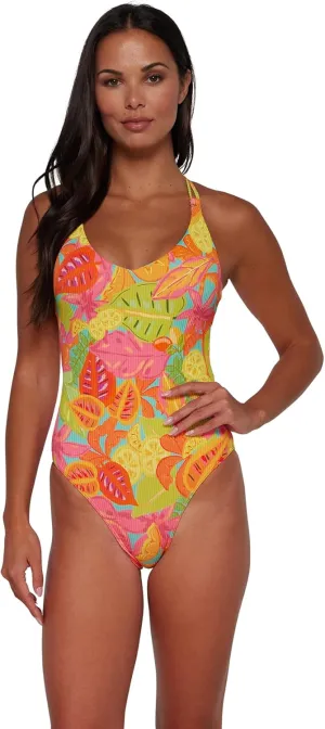 Sunsets Women's Standard Veronica V-Neck One Piece Swimsuit with Removable Cup