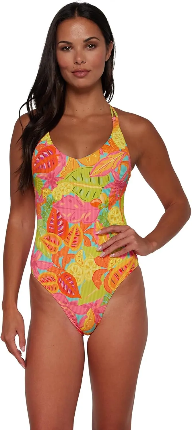 Sunsets Women's Standard Veronica V-Neck One Piece Swimsuit with Removable Cup