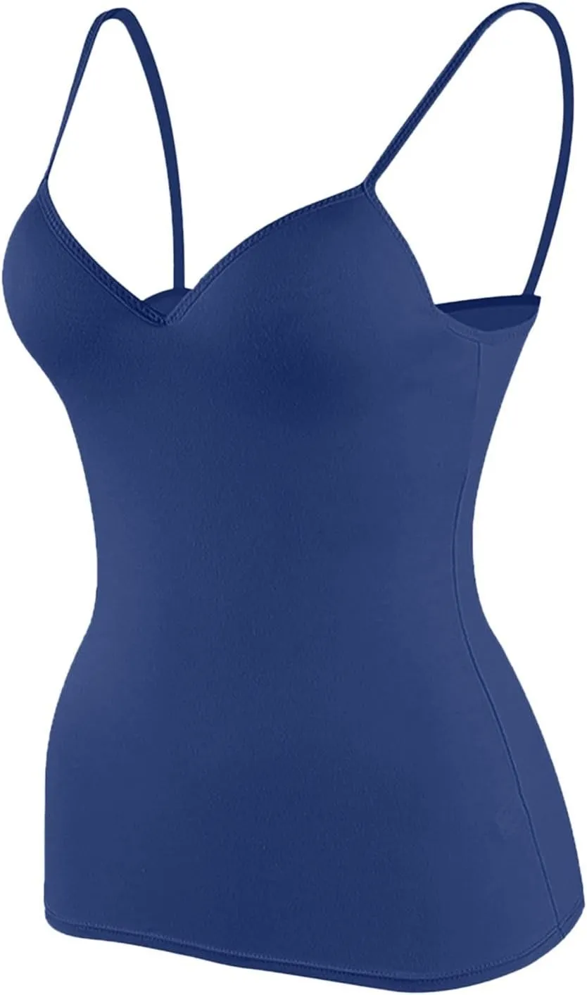 Tank Top with Built in Bra for Women Sports Cami Shirts 2025 Spring Summer Workout Camisoles Sleeveless Under Clothes