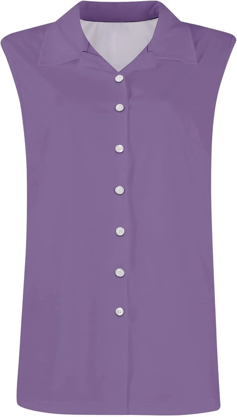 Tank Tops for Women V Neck Summer Outfits Collared Shirts Dressy Casual Loose Fit Top
