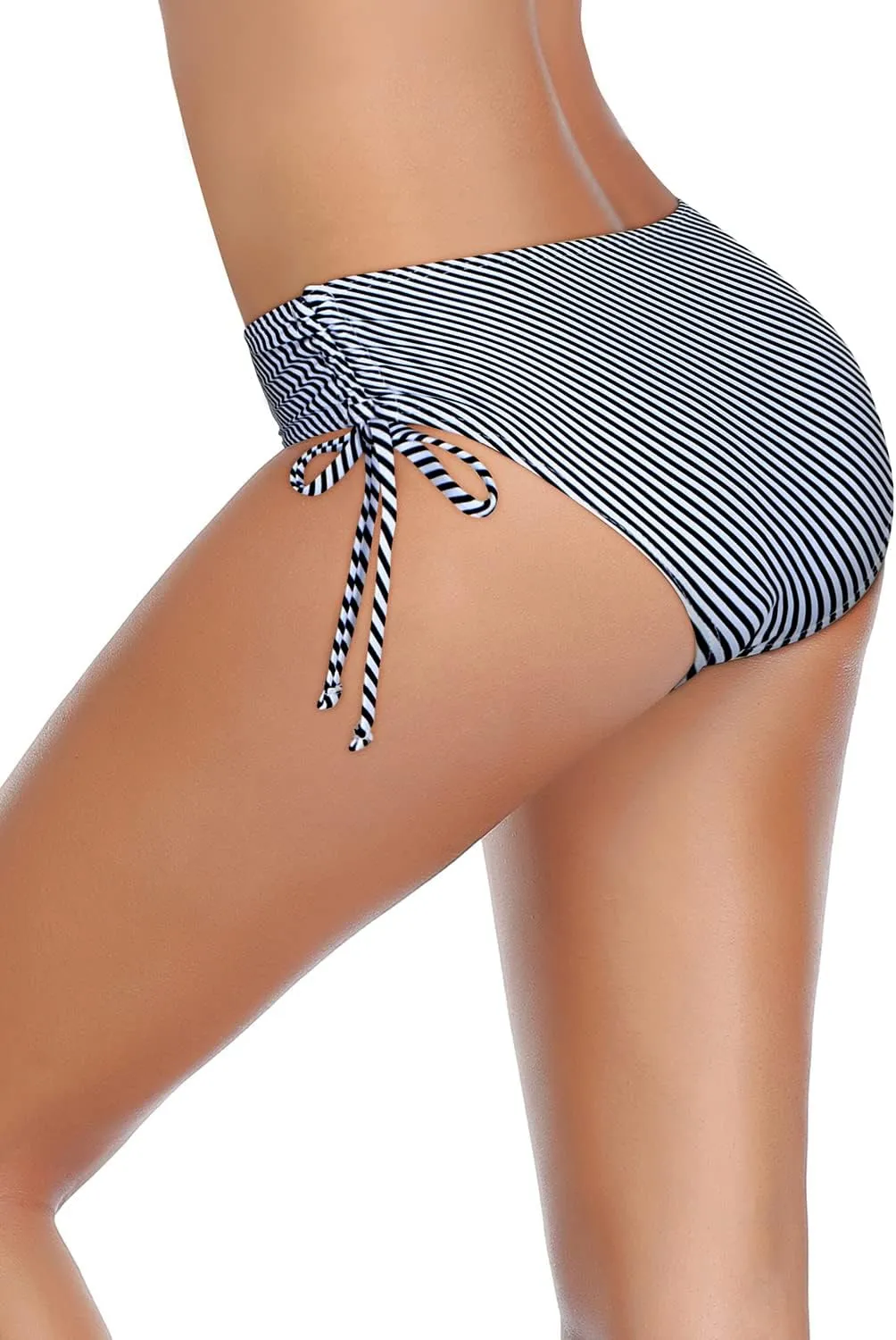 Tempt Me Women Bikini Bottoms Side Tie Adjustable Bathing Suit Swimsuit Full Coverage Swim Bottom