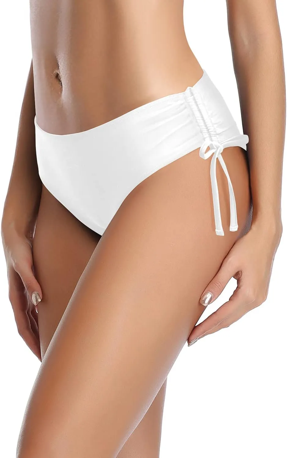 Tempt Me Women Bikini Bottoms Side Tie Adjustable Bathing Suit Swimsuit Full Coverage Swim Bottom