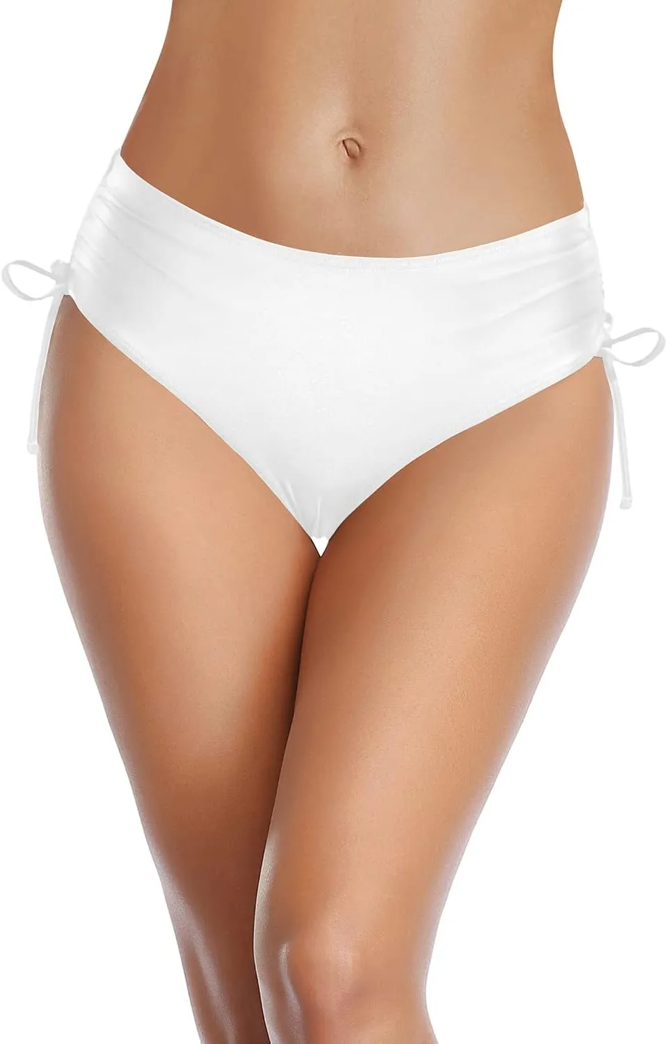 Tempt Me Women Bikini Bottoms Side Tie Adjustable Bathing Suit Swimsuit Full Coverage Swim Bottom