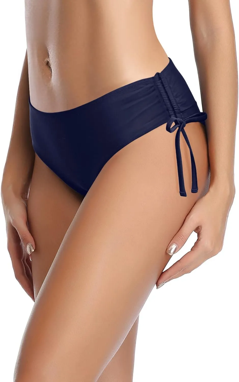 Tempt Me Women Bikini Bottoms Side Tie Adjustable Bathing Suit Swimsuit Full Coverage Swim Bottom