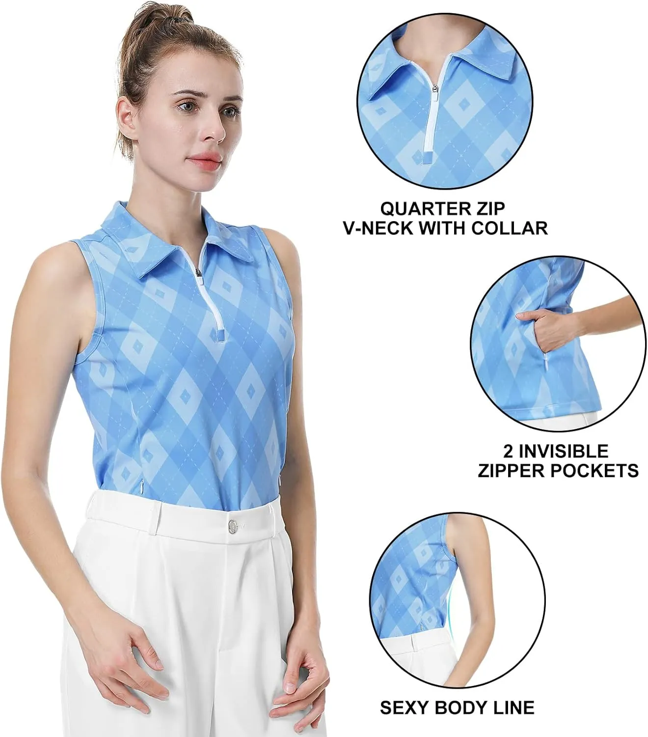 Tennis Shirts for Women Short Sleeves, Solid Golf T Shirts V-Neck Running Pickleball clothes for women