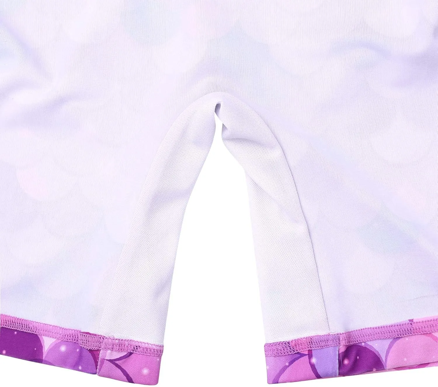 TFJH E Short Sleeve Girls Swimsuits UV 50  One Pieces Bathing Suits Zipper 2-14Y