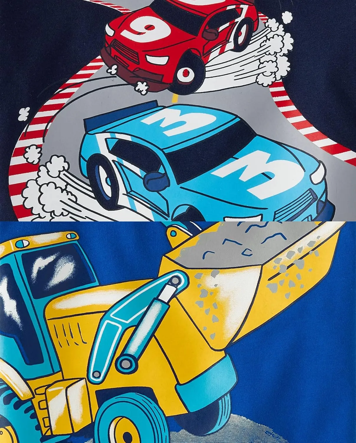 The Children's Place Baby and Toddler Boys' Vehicle Short Sleeve Graphic T-Shirts, Multipack